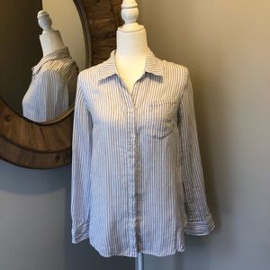 BDG Striped Button Down Shirt